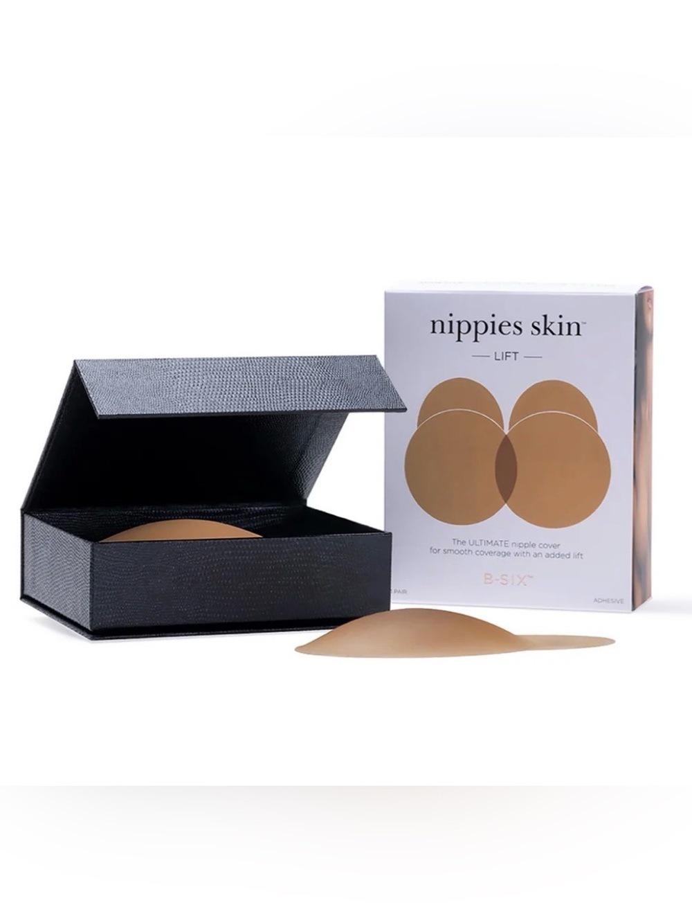 B-SIX NIPPIES SKIN LIFT NIPPLE COVERS CARAMEL 
ULTRA-THIN MATTE SILICONE
